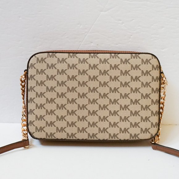 MICHAEL KORS JET SET ITEM EAST WEST SHOULDER CROSSBODY BAG NATURAL LUGGAGE MULTI - Picture 2 of 8